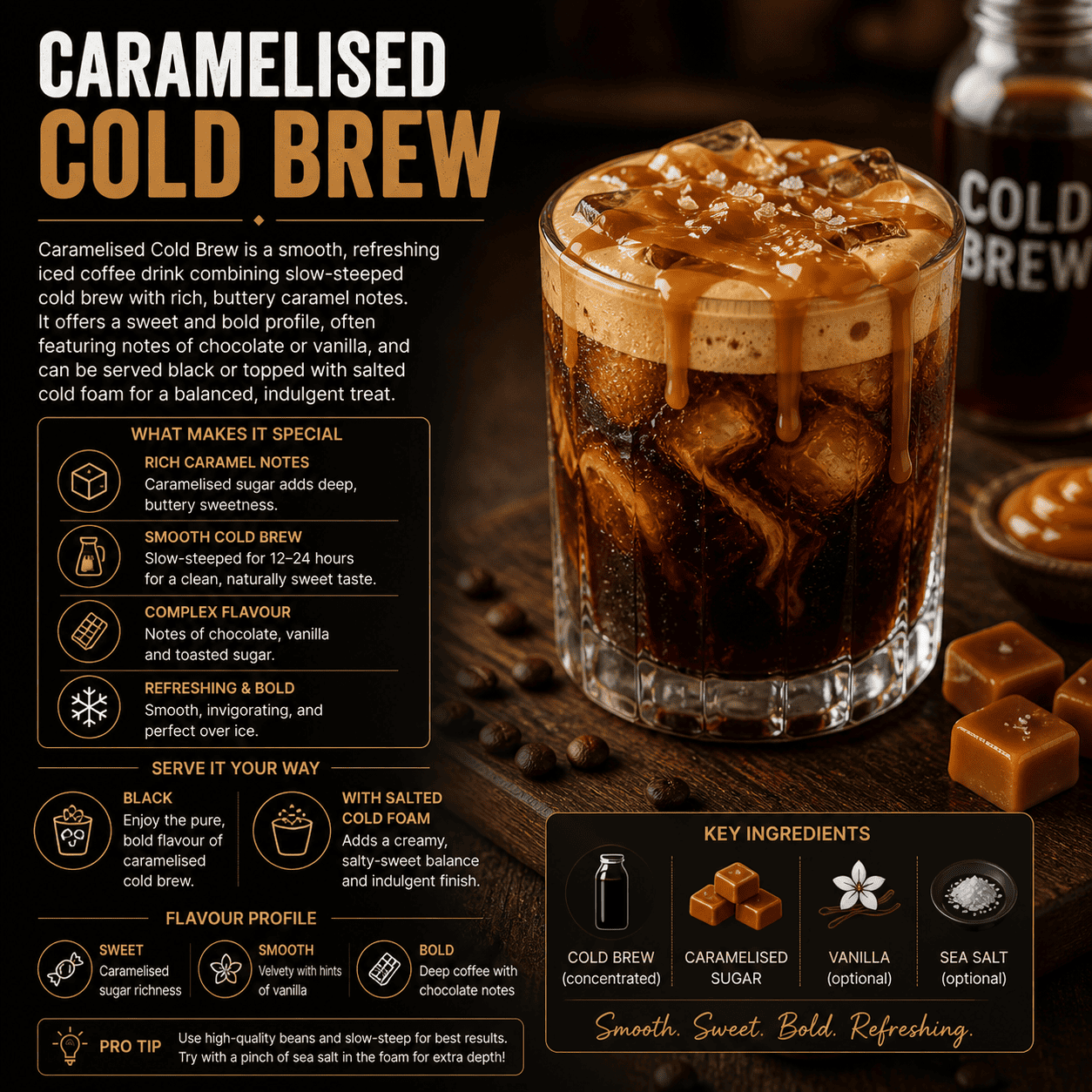 Caramelised Cold Brew Six Ounces Coffee